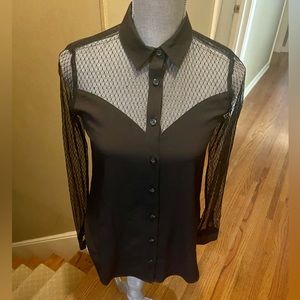 BCBGeneration Ladies Sheer Lace Top